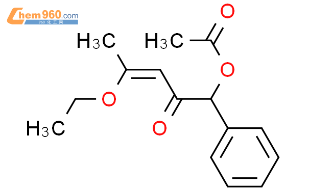 501443 34 1 3 Penten 2 one 1 acetyloxy 4 ethoxy 1 phenyl 3Z 化学式