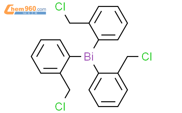 501954 08 1 BISMUTHINE TRIS 2 CHLOROMETHYL PHENYL 化学式结构式分子式mol