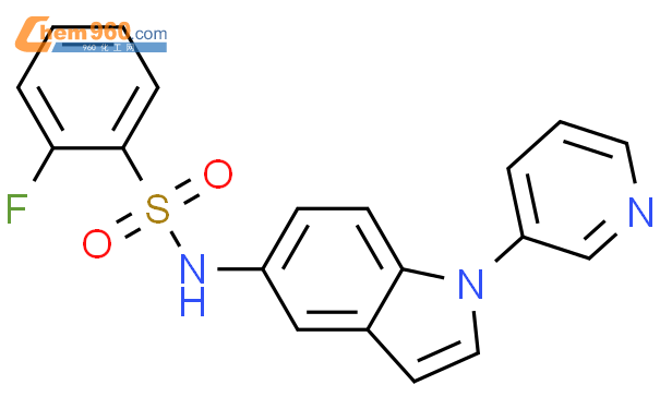 Benzenesulfonamide Fluoro N Pyridinyl H Indol