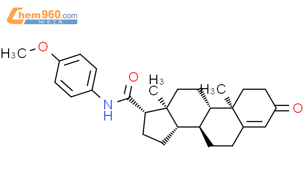 506422 56 6 Androst 4 Ene 17 Carboxamide N 4 Methoxyphenyl 3 Oxo