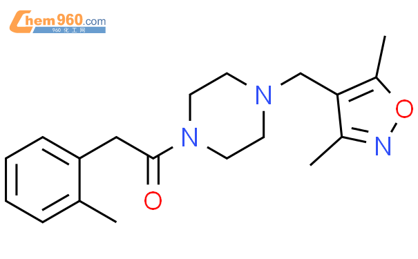 Piperazine Dimethyl Isoxazolyl Methyl