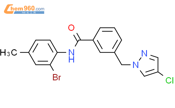 515151 36 7 N 2 Bromo 4 Methyl Phenyl 3 4 Chloro Pyrazol 1 Ylmethyl