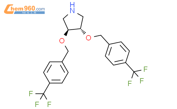 515844 81 2 Pyrrolidine 3 4 Bis 4 Trifluoromethyl Phenyl Methoxy