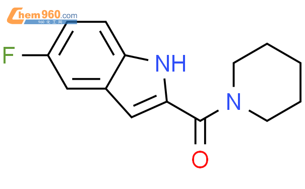 518059 17 1 PIPERIDINE 1 5 FLUORO 1H INDOL 2 YL CARBONYL 化学式结构式分子