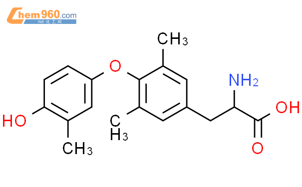 52050 08 5 L Tyrosine O 4 hydroxy 3 methylphenyl 3 5 dimethyl 化学式结构