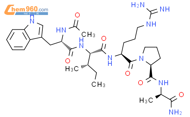 D Alaninamide N Acetyl L Tryptophyl L Isoleucyl L Arginyl