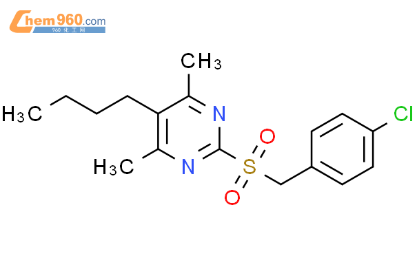 Pyrimidine Butyl Chlorophenyl Methyl Sulfonyl