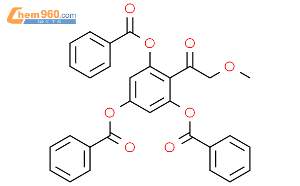 52165 06 7 Ethanone 2 methoxy 1 2 4 6 tris benzoyloxy phenyl 化学式结构式