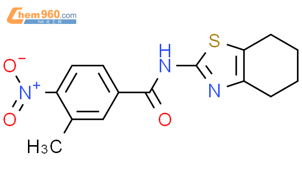 524032 66 4 3 Methyl 4 Nitro N 4 5 6 7 Tetrahydro 1 3 Benzothiazol 2