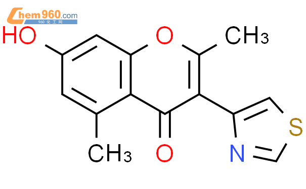 53452 87 2 4H 1 Benzopyran 4 One 7 Hydroxy 2 5 Dimethyl 3 4 Thiazolyl