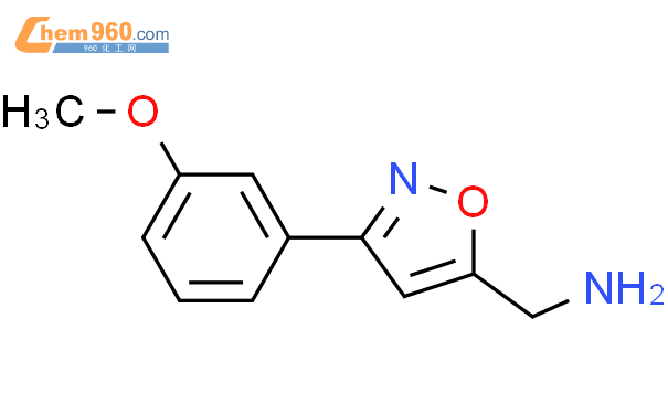 543713 42 4 1 3 3 Methoxyphenyl 1 2 oxazol 5 yl methanamineCAS号