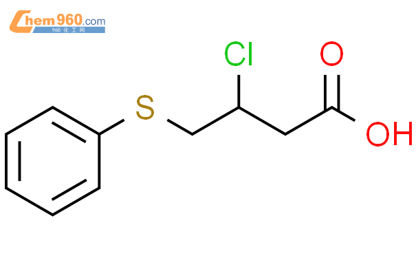 54372 96 2 Butanoic acid 3 chloro 4 phenylthio CAS号 54372 96 2