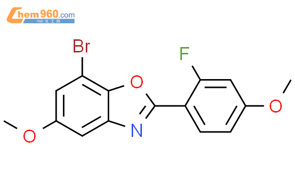 544704 94 1 Benzoxazole 7 Bromo 2 2 Fluoro 4 Methoxyphenyl 5 Methoxy