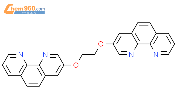 546125 27 3 1 10 PHENANTHROLINE 3 3 1 2 ETHANEDIYLBIS OXY BIS 化学式