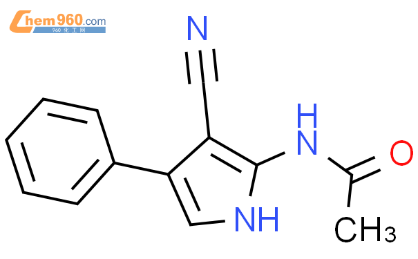 54760 14 4 Acetamide N 3 cyano 4 phenyl 1H pyrrol 2 yl 化学式结构式分子式