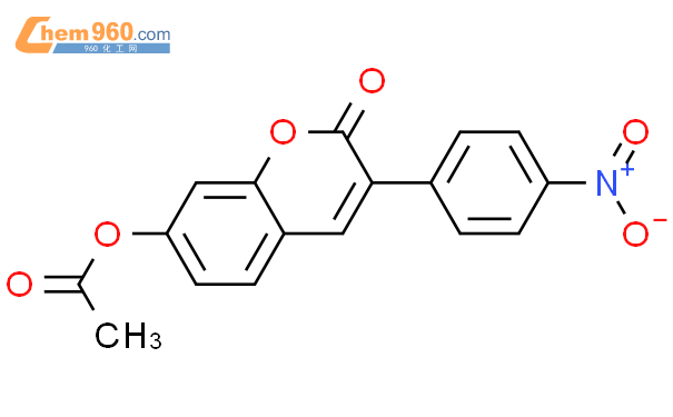 549501 17 9 2H 1 BENZOPYRAN 2 ONE 7 ACETYLOXY 3 4 NITROPHENYL 化学式