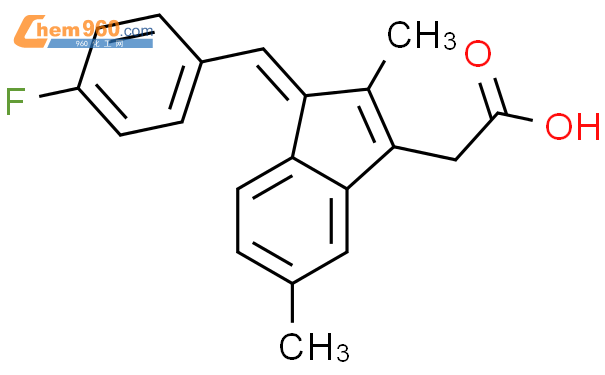 552296 33 0 1H INDENE 3 ACETIC ACID 1 4 FLUOROPHENYL METHYLENE 2 5