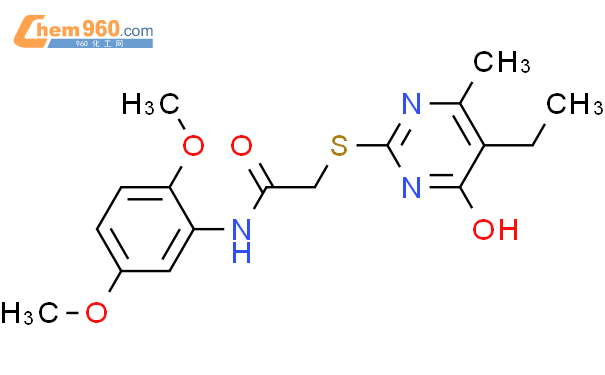 552309 00 9 N 2 5 Dimethoxy Phenyl 2 5 Ethyl 4 Hydroxy 6 Methyl