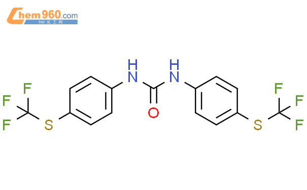 55266 54 1 Urea N N bis 4 trifluoromethyl thio phenyl 化学式结构式分子式