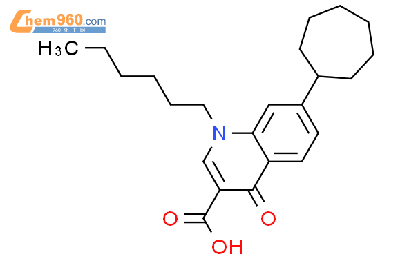 3 Quinolinecarboxylic acid 7 cycloheptyl 1 hexyl 1 4 dihydro 4 oxo 厂家