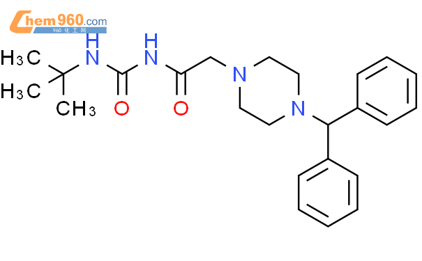 5562 27 6 N Tert Butylcarbamoyl 2 4 Diphenylmethyl Piperazin 1 Yl