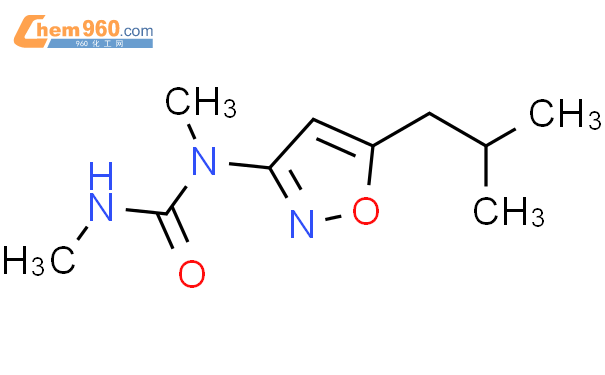 55808 02 1 Urea N N dimethyl N 5 2 methylpropyl 3 isoxazolyl CAS号