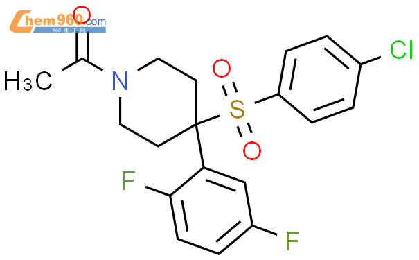 558464 05 4 Piperidine 1 Acetyl 4 4 Chlorophenyl Sulfonyl 4 2 5