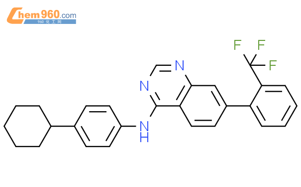 573677 72 2 4 QUINAZOLINAMINE N 4 CYCLOHEXYLPHENYL 7 2