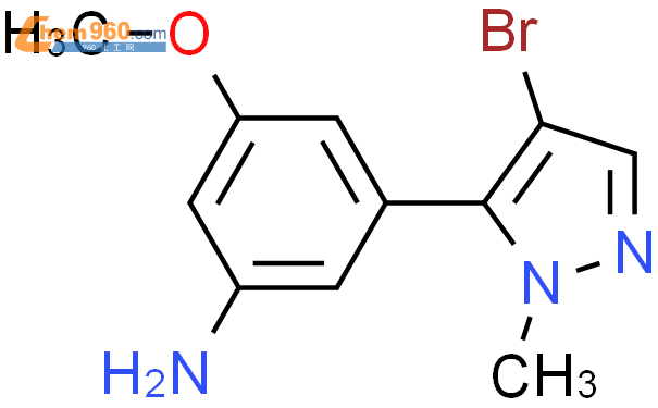 Benzenamine Bromo Methyl H Pyrazol Yl Methoxy