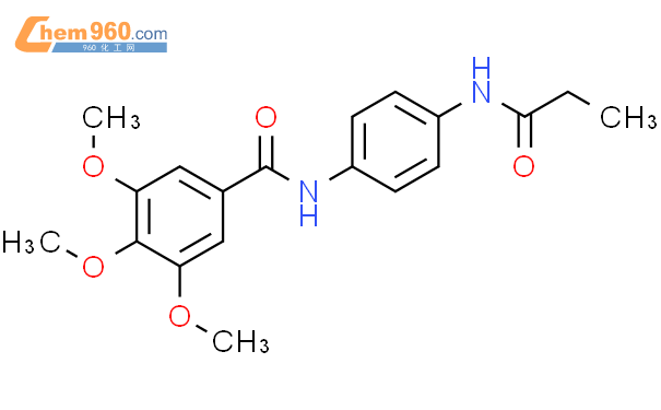 5837 83 2 3 4 5 trimethoxy N 4 propanoylamino phenyl benzamide化学式结构式