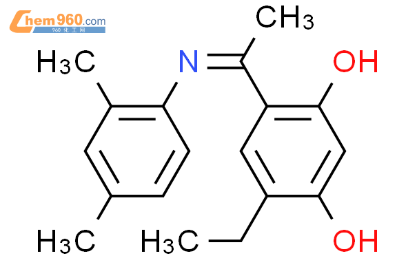 586356 62 9 1 3 Benzenediol 4 1 2 4 Dimethylphenyl Imino Ethyl 6