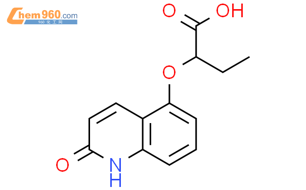 58898 73 0 Butanoic acid 2 1 2 dihydro 2 oxo 5 quinolinyl oxy 化学式