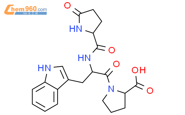 59189 94 5 L Proline 1 N 5 oxo L prolyl L tryptophyl 化学式结构式分子式