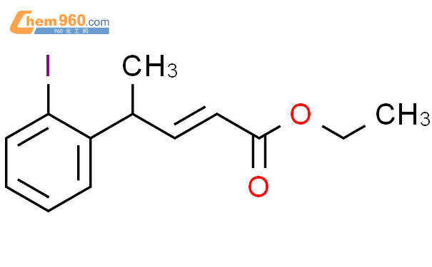 593278 05 8 2 Pentenoic acid 4 2 iodophenyl ethyl ester 2E 化学式