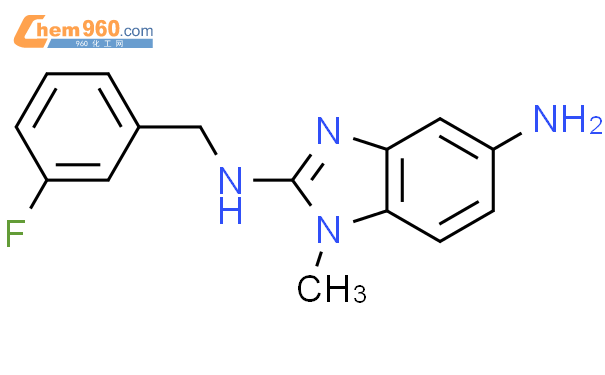 596131 04 3 1H BENZIMIDAZOLE 2 5 DIAMINE N2 3 FLUOROPHENYL METHYL 1