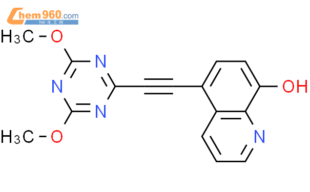 596135 38 5 8 QUINOLINOL 5 4 6 DIMETHOXY 1 3 5 TRIAZIN 2 YL ETHYNYL