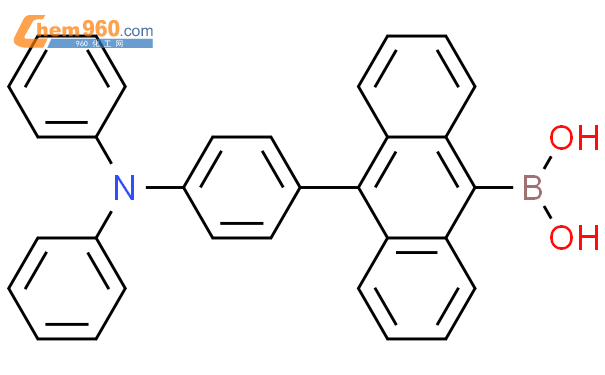 597553 99 6 Boronic Acid 10 4 Diphenylamino Phenyl 9 Anthracenyl