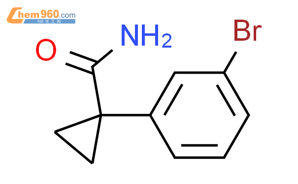 597563 13 8 1 3 bromophenyl cyclopropane 1 carboxamide化学式结构式分子式mol