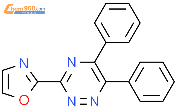 602279 33 4 2 5 6 diphenyl 1 2 4 triazin 3 yl 1 3 oxazole化学式结构式分子式