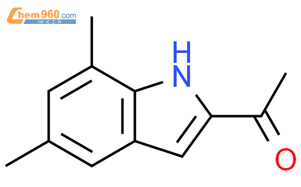 602327 44 6 1 5 7 dimethyl 1H indol 2 yl EthanoneCAS号 602327 44 6 1