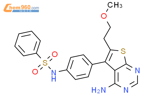 605660 80 8 Benzenesulfonamide N 4 4 Amino 6 2 Methoxyethyl Thieno 2