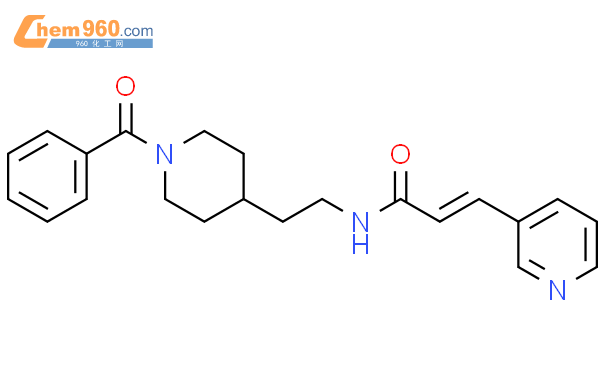 606130 73 8 2 Propenamide N 2 1 Benzoyl 4 Piperidinyl Ethyl 3 3