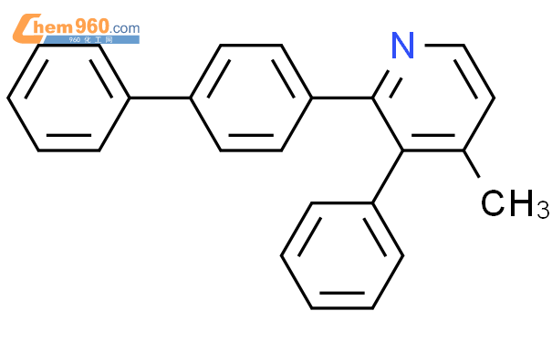 60750 01 8 Pyridine 2 1 1 biphenyl 4 yl 4 methyl 3 phenyl 化学式结构式