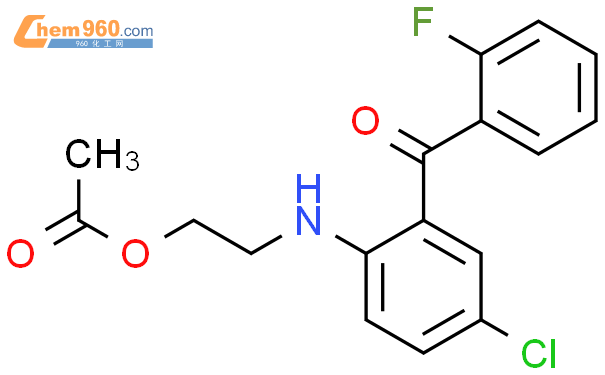 60776 33 2 Methanone 2 2 Acetyloxy Ethyl Amino 5 Chlorophenyl 2