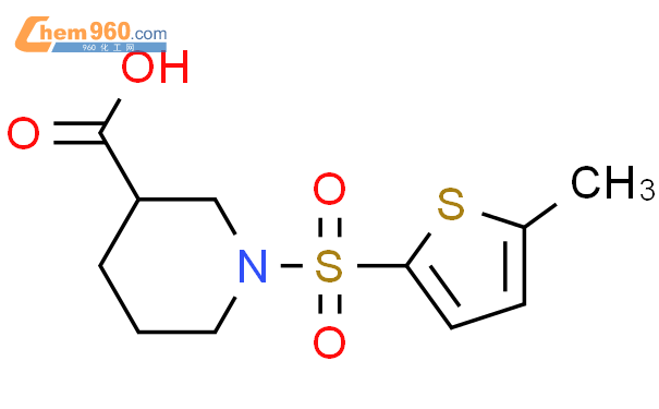 610261 43 3 1 5 Methyl 2 Thienyl Sulfonyl 3 Piperidinecarboxylic