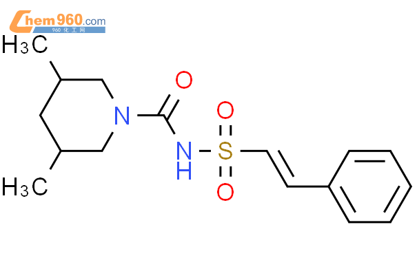 61298 79 1 1 Piperidinecarboxamide 3 5 Dimethyl N 2 Phenylethenyl