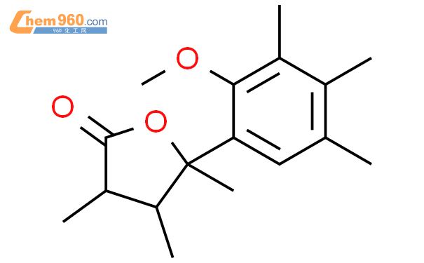 61357 56 0 2 3H Furanone Dihydro 5 2 Methoxy 3 4 5 Trimethylphenyl 3