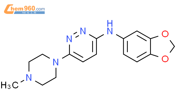 61472 05 7 3 Pyridazinamine N 1 3 Benzodioxol 5 Yl 6 4 Methyl 1