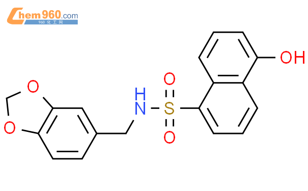 Naphthalenesulfonamide N Benzodioxol Ylmethyl