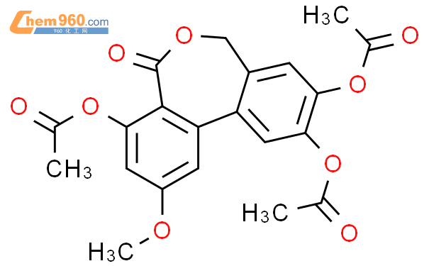 61800 59 7 DIBENZ C E OXEPIN 5 7H ONE 4 9 10 TRIS ACETYLOXY 2